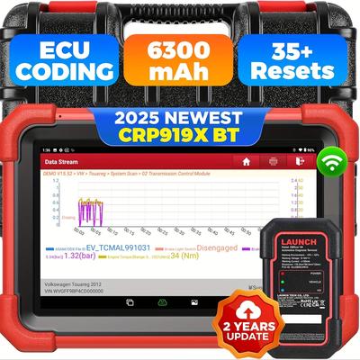 TEMU Crp919xbt Elite Scanner 2025 Bidirectional Diagnostic Tool, Canfd&, 2 , Wireless Diagnostic With Dbscarvii, Fca Autoauth, Vag Guided, Ecu Coding, , 35+ Image