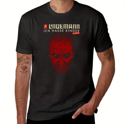 TEMU Lindemann T-shirt Vintage Clothes Oversized Boys Men Workout Shirt Image