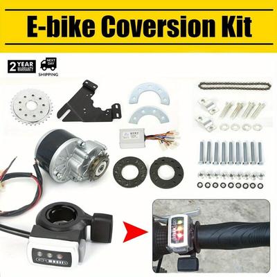 TEMU Electric Bike Conversion Kit E-bike Mountain Bike Conversion Motor Freewheel Set Image