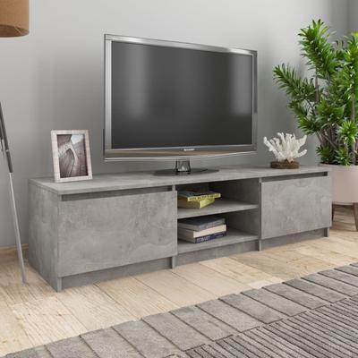 TEMU Tv Cabinet Concrete Grey 140x40x35.5 Cm Wood Material Image