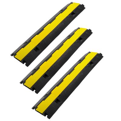 TEMU Set Of 3 Cable Protection Mats For Hose Trays In Car Parks And Yellow High-visibility Cover For Car Parks, And Image