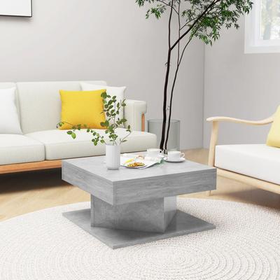 TEMU Coffee Table Concrete Grey 57x57x30 Cm Wood Image