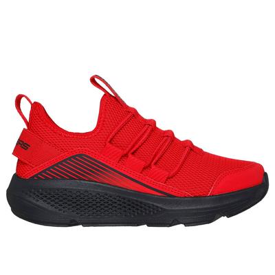 Skechers Boy's GO RUN Elevate Sneaker | Size 5.5 | Red/Black | Textile/Synthetic | Machine Washable
