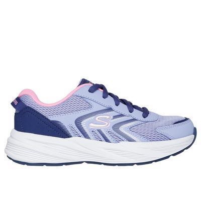 Skechers Girl's Microspec Tread - Extraordinary Ease Sneaker | Size 2.5 | Periwinkle | Synthetic/Textile