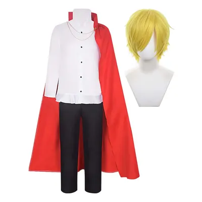 Verkleidung Halloween Party Anzüge Anime Pirate Roleplay Männer Sanji Cosplay Kostüm Image