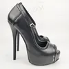 LAIGZEM MODE Frauen Plattform Heels Pumps Abend Party Peep Toe Sandalen Dame Schuhe Frau Tacones
