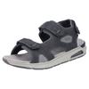 Sandale RIEKER, Herren, Gr. 42, schwarz (schwarz, grau), Lederimitat, Textil, sportlich, Schuhe, Trekkingsandale, Outdoorsandale, Sommerschuh mit Klettverschlüssen