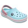 Clog CROCS "Crocband Clog", Kinder, Gr. 27, weiß (hellblau, rosa, weiß), Croslite, casual, Schuhe, Sandale, Sommerschuh, Badeschuh mit Lüftungsöffnungen