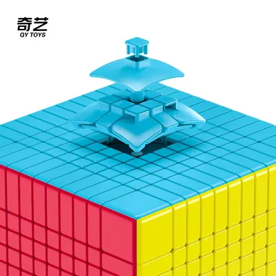 QiYi 11x11 Zauberwürfel, professionell, selbstklebend, Geschwindigkeit 11x11 Würfel, Puzzlewürfel, Image
