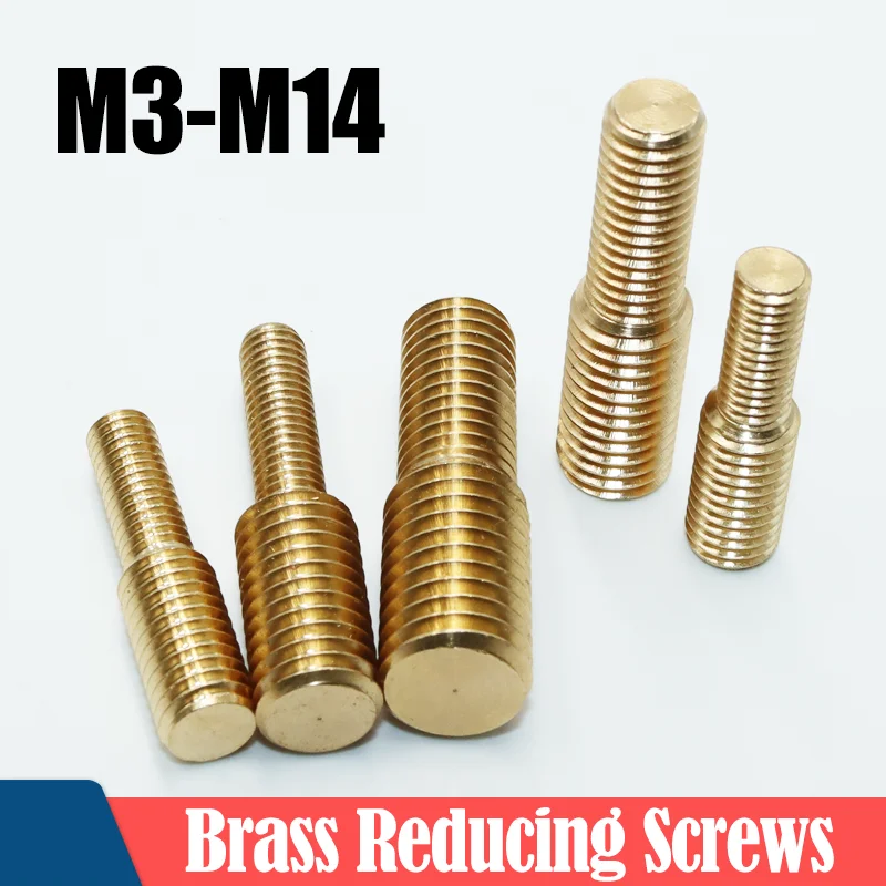 Messing-Konverter-Gewindeschraube, metrisches Gewinde, doppelseitige Konvertierung, Reduzierbolzen M3-M12 für Kamerastativ, Einbeinstativ, Adapterhalterung Image