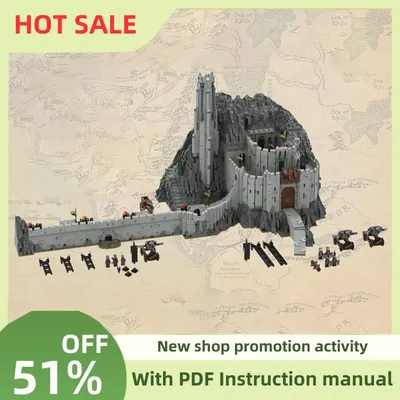 Heißer 15775Pcs Berühmte Die Ringe Film Serie Moc38478 Helm Tiefe Modell Bausteine Diy Kreative Image