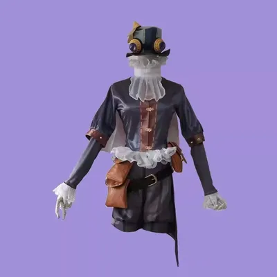 COS-HoHo Identity V Anne Lester Toy Merchant Paper Wings Game Suit Lovely Cosplay Costume Halloween Image