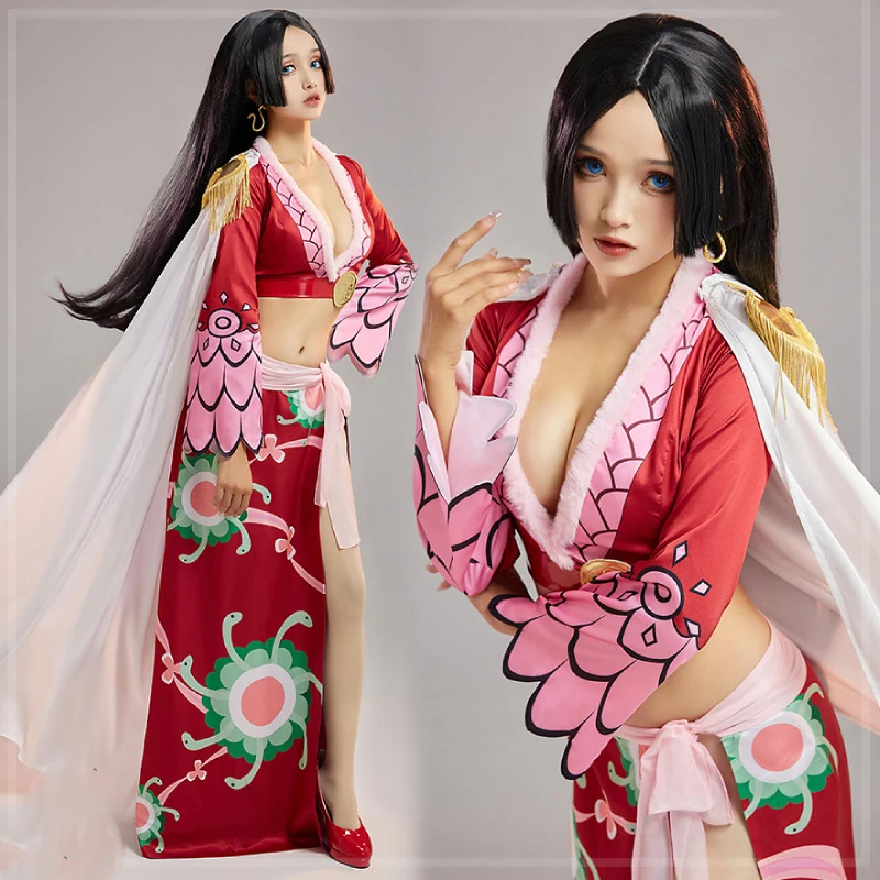COSLEE Anime OnePiece Boa Hancock Cosplay Kostüm Top Rock Halloween Party Kleid Rollenspiel Kleidung Unisex Image
