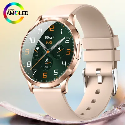 LIGE 2025, neue Smartwatch für Frauen, AMOLED-Bildschirm, IP68, wasserdicht, Herzfrequenzmesser, Image