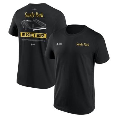 Rugby-Weltmeisterschaft ENG25 – Damen-T-Shirt mit Grafik – Exeter – Schwarz Image