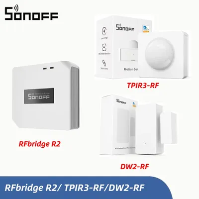 SONOFF RF Bridge R2 433MHz RF Wi-Fi Wireless Gateway Smart Hub Home Security Support DW2-RF Window