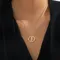 Creative Design Zircon Round Pendan Virgin Mary Portrait Necklace For Women Choker Jewelry Necklace