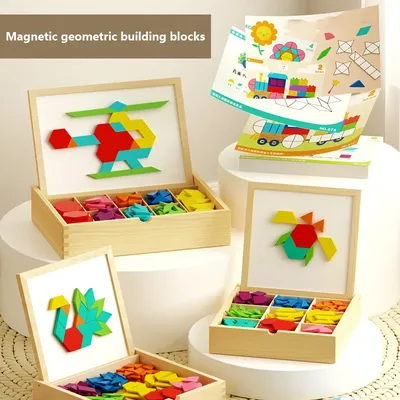 Magnetic tcps, ever-changing geometrical building blocks, magnetic early education, educational,