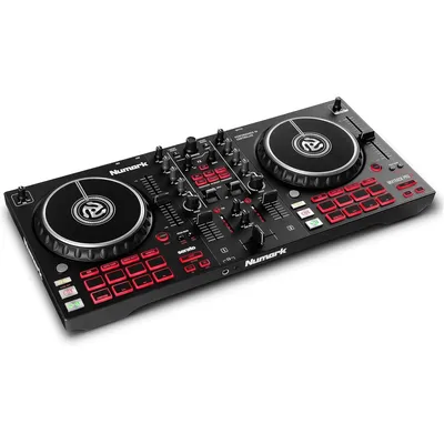 FX – 2 Deck DJ Controller For Serato DJ with DJ Mixer, Built-in Audio Interface, Capacitive Touch Jog Wheels