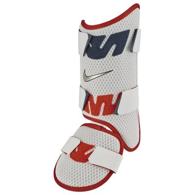 Nike Diamond Energy Adult Batters Leg Guard Sail/Red/Metallic Gold