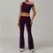 Tuta da donna 2 pezzi Set da yoga Abbigliamento da allenamento Abbigliamento sportivo Abbigliamento
