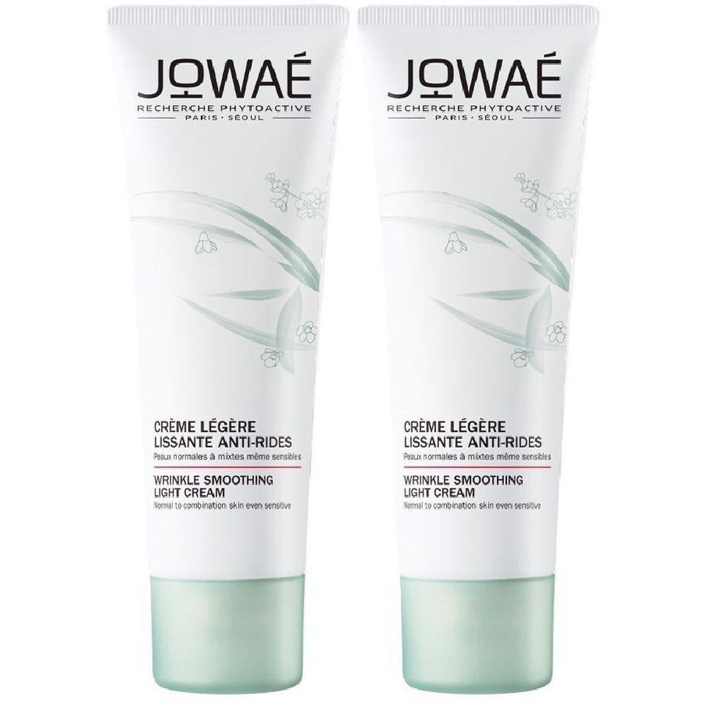 JOWAÉ Crema Leggera Levigante Anti Rughe Viso 2x40 ml