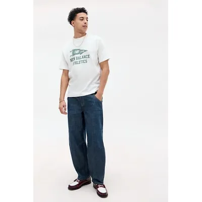 New Balance Ecru Varsity Pennant T-Shirt - White M at Urban Outfitters