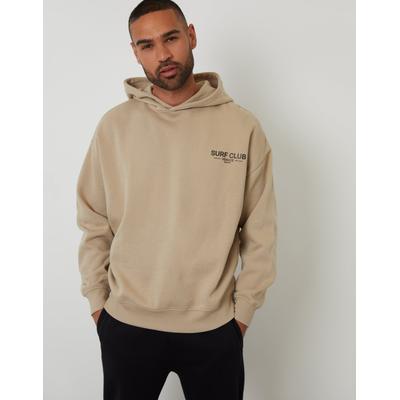 Stone Graphic Print Relaxed Fit Pullover Hoodie