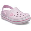 Clog CROCS "Crocband Clog", Kinder, Gr. 23, rosa (rosa, weiß), Croslite, casual, Schuhe, Sandale, Sommerschuh, Badeschuh mit Lüftungsöffnungen