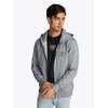 Kapuzensweatjacke TOMMY HILFIGER "HILFIGER STACK HOODY ZT", Herren, Gr. XL, grau (light grau heather), Sweatware, Obermaterial: 100% Baumwolle, casual, Langarm Rippbündchen, Sweatjacken
