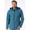 Softshelljacke LPO "ELLIOT PEAK V MEN", Herren, Gr. S (48), blau (petrol), 96% Polyester; 4% Elasthan, sportlich, Langarm mit Gummizug, Jacken, auch in Großen Größen erhältlich