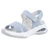 Sandale RIEKER SPORT "Byron Bay", Damen, Gr. 40, blau (hellblau), Textil, unifarben, casual, Schuhe, Sport-Sandale, Sommerschuh, Outdoorsandale mit weichem Fußbett