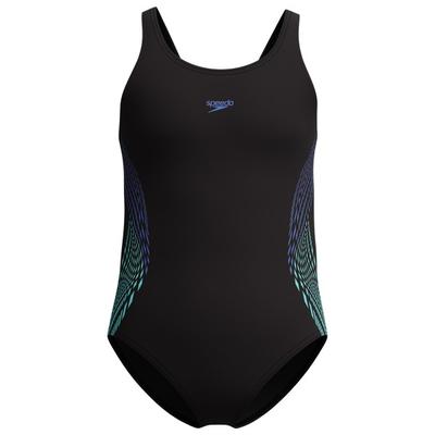 Speedo - Kid's Plastisol Placement Muscleback - Badeanzug Gr 152 schwarz Image