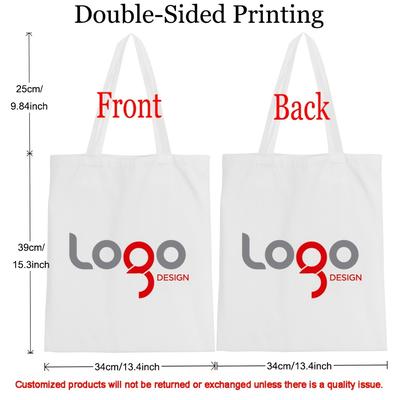 TEMU Customizable Tote Bag With Photo/text/logo Printing - Durable Machine-washable Shoulder Bag For Women, Travel, Shopping & Work - White, Beige, Black, Sturdy Handle Construction Image