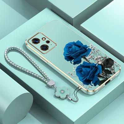 TEMU Blue Rose For Redmi Note 12 4g Case Made From Electroplate Note12 Providing Shockproof Experience In Fashion Image