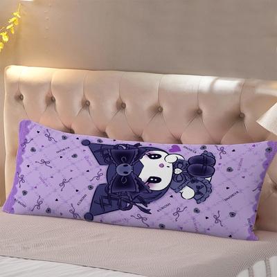 TEMU 1pc Kulomi Full Body Pillow Cover, 20x54 Inch, Double-sided Printed, Breathable 100% Polyester, Machine Washable With Zipper Closure, For Side, Back, Stomach Sleepers, Home Decor Image