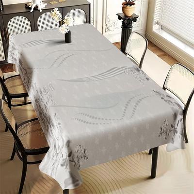 TEMU A Nostalgic And Simple Floral Natural Decoration, Romantic For Spring, Summer, And Autumn. This Vintage, Rustic, And Washable Tablecloth Is Suitable For Holiday Dining Or Outdoors. Image