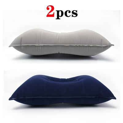 TEMU 2pcs Inflatable Camping Pillow, Foldable Headrest, Cushion. Easy To Carry, Ideal For Napping, Traveling And Outdoor Activities Image