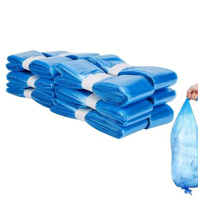 TEMU 6pcs Extra Long & Thick Diaper Bucket Refills - Blue , Absorbent Waste Bags For & Storage, Includes Step-by- For , Guide | Solution | Refill Rolls Image
