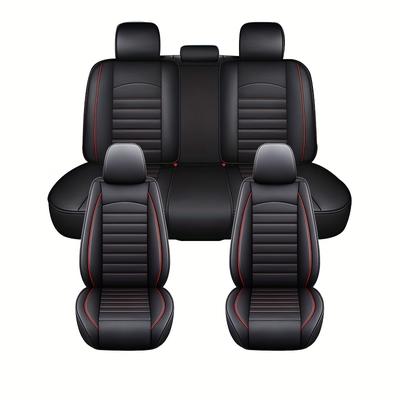 TEMU Five-seater Car Seat Cover For Pu Leather Universal Seat Cushion Image