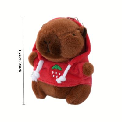 TEMU 1pc Plush Beaver Toy With Pink Hoodie - Soft, Cute Stuffed Animal For Small Dogs And Cats, Chewing And Play Interaction Partner, All Breed Sizes, Playful Dog Toy | Playful Dog Toy | Plush Texture Image