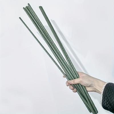 TEMU 10pcs Green Plastic Plant Support Rods - Durable Climbing Pergola For Flowers, Grapes, Tomatoes & With Steel Pipe Design For Garden & Patio Image