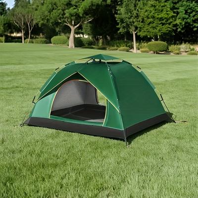 TEMU Outdoor Camping Tent Equipment With Ground Stakes, Windproof Rope, Top Cover, Windproof, And -proof, Suitable For Outdoor Travel, Hiking, Camping, Park Beach Activities Image