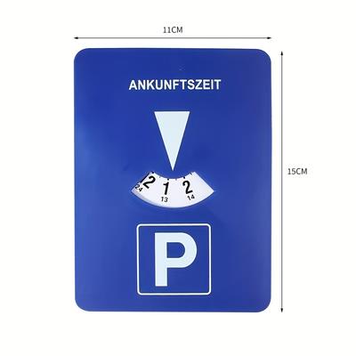 TEMU Electronic Parking Sign Timer Parking Clock Card Plastic Parking Sign Car Accessories Image