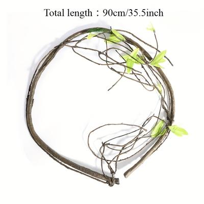 TEMU Realistic Artificial Vine With Branches - Father's Day, Day, Valentine's Day, Easter | Ideal For Hanging Plants, Gardens, Porch Boxes, Home Decor, Weddings, And Farmhouse Style Image