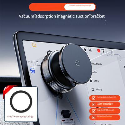 TEMU High-rated Magnetic Car Phone Holder: Rotates For Use. Image