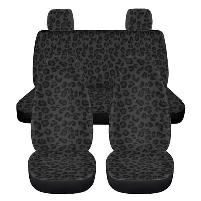 TEMU 5-seater Car Universal Seat Cover Digital Printing High Back Thin Style Print Elements Polyester Fabric Universal For All Suitable For Small And Medium-sized Cars Image