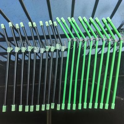 TEMU 20 Fishing Balance Connectors, Fishing Anti- Set 20pcs, Spacer Tubes, Tackle Dividers, Plastic Curved Tube Dividers, Ten Each In Black And Green. Suitable For Saltwater And Freshwater, . Image