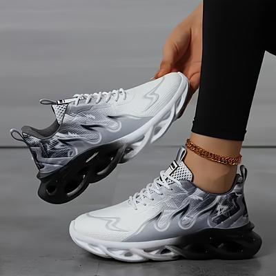 TEMU New 2025 Running Couple's Breathable Thick-soled Shock-absorbing Versatile Casual Sports Shoes Twisted Fashion Men And Women Image