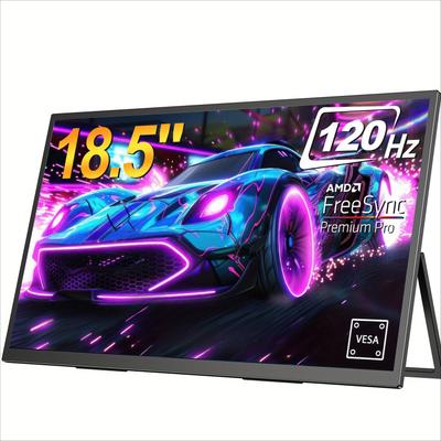 "TEMU Uperfect " Portable Gaming Monitor Fhd 1080p, 120hz, Hdr, Usb-c & Hd, 180° Adjustable Stand, Vesa Mount, Speakers, Travel For Laptop, Phone, Pc, Gaming Consoles" Image